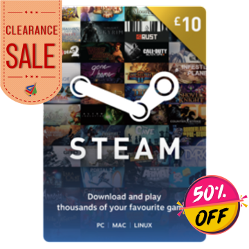 STEAM WALLET TOP-UP £10 GBP